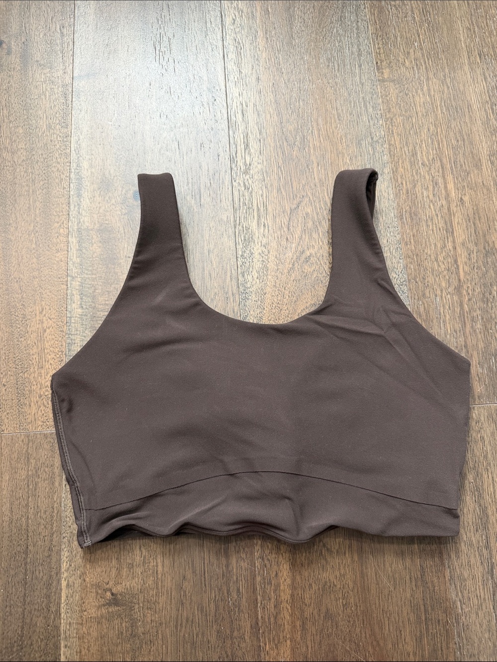 all in motion Brown Scoop Neck Crop Sports Bra L